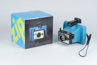 box for instant camera, Blue Electric Zip