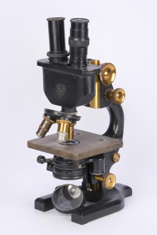 Spencer no. 2 binocular laboratory compound microscope