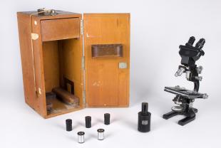 Spencer no. 3 binocular research compound microscope