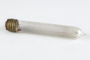 cylindrical light bulb with standard Edison base