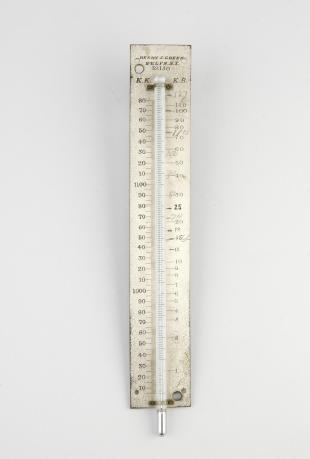 meteorological thermometer in Kelvin kilogrades and kilobars