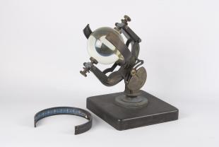 Campbell-Stokes burning glass sunshine duration recorder
