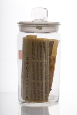flint glass specimen jar that belonged to Louis Agassiz