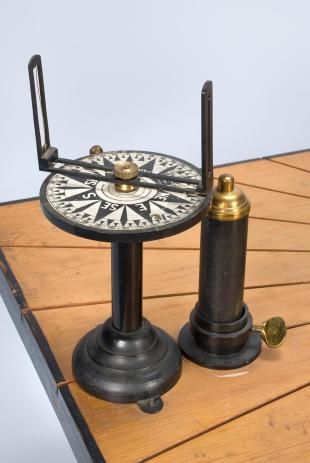 small pelorus for Beall's compass deviascope