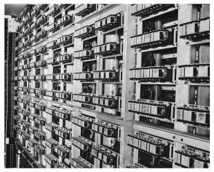 IBM ASCC-Mark I photo album: close-up of Mark I storage counter relays