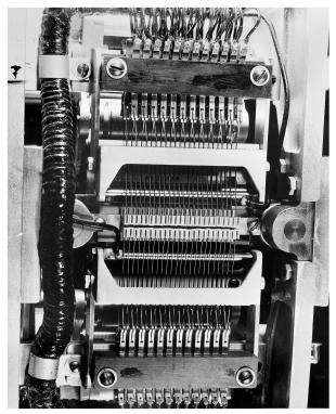 IBM ASCC-Mark I photo album: close-up of Mark I component during installation