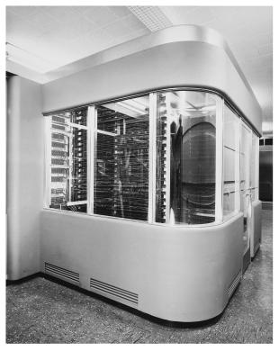 IBM ASCC-Mark I photo album: multiply-divide unit relay panel, fully encased