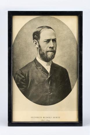 screenprinted portrait of Heinrich Rudolf Hertz