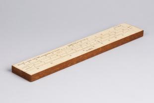 Barth's alpha slide rule for milling and gear cutting