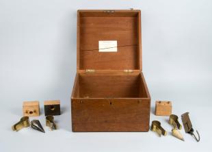 box of surveying instruments