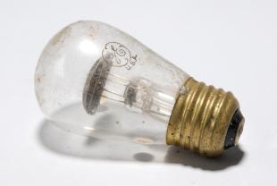 small neon glow bulb  made by GE
