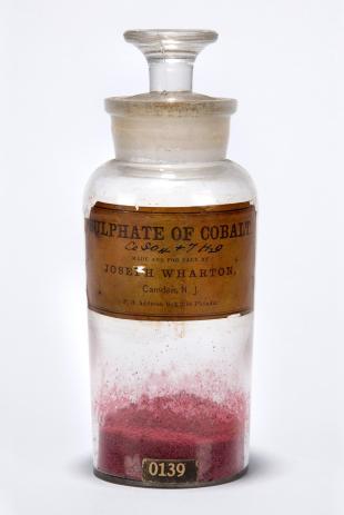 bottle of cobalt compound