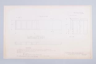 architectural drawings for Fogg Museum exhibit