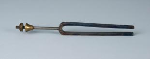 small annealed steel tuning fork, C