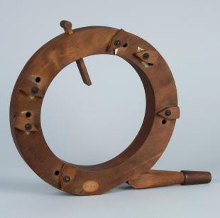 circular wooden pipe