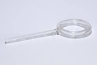 glass tubing, circular tube connected to a capillary tube.