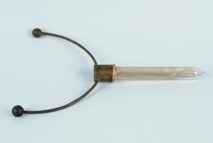 electrical discharger on hollow glass handle