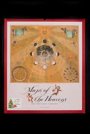 1992 calendar of Andreas Cellarius's maps of the heavens