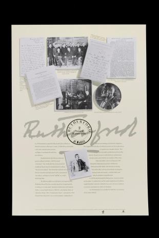 poster on Ernest Rutherford's work at McGill