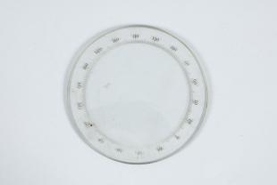 divided circular scale on glass