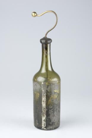 Leyden jar made from wine bottle