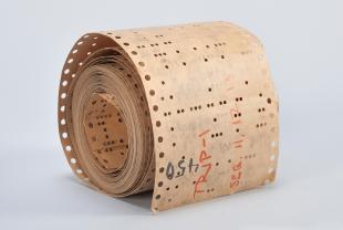Harvard Mark I roll of paper tape for sequence control