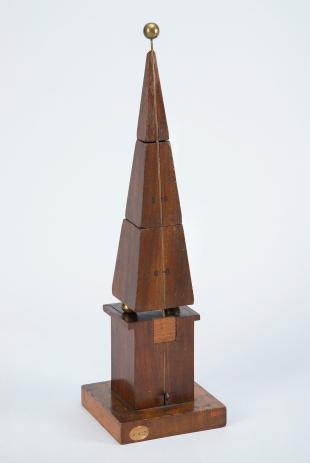 jointed steeple with lightning rod