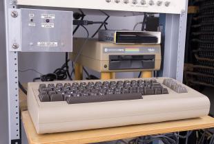 Commodore 64 computer and Commodore 1541 disk drive